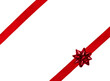 Czerwona wstążka prezentowa PNG, Przezroczyste tło, izolowany, Boże narodzenie, urodziny