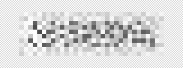 Wall Mural - censor blur texture. gray pixel mosaic texture. checkered pattern to hide text, image or another pro