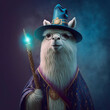 © NeuroSky - Alpaca wizard , magician with a wand. High quality illustration