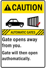 Wall Mural - Gate sign and labels