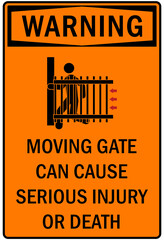 Wall Mural - Gate sign and labels