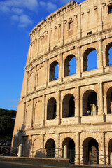 Wall Mural - Stone ancient walls of the Colosseum in Rome