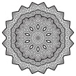 Mandala Coloring book template. wallpaper design, lace pattern and tattoo. decoration for interior design. Vector handdrawn ethnic oriental circle ornament. white background. Indian style
