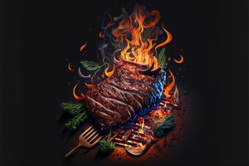 Plat de boeuf grillé