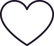 © RaulAlmu - Interface concept. Vector sign drawn in line style. Isolated editable stroke for adverts and UI. Vector line icon of heart
