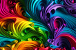 © A J - Seamless Abstract Colorful Design, texture, curvy and artistic Illustration pattern