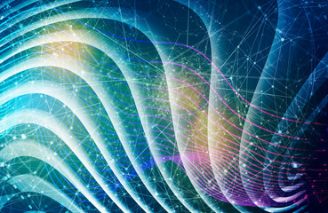 Wall Mural - abstract background with stripes or curved lines.