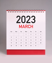 Simple Desk Calendar 2023 - March