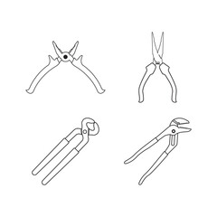 Wall Mural - pliers icon