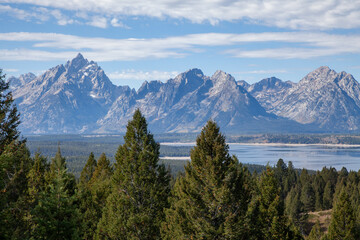 Wall Mural - Scenic Landscape in Grand Teton National Park Wyoming in Autumn