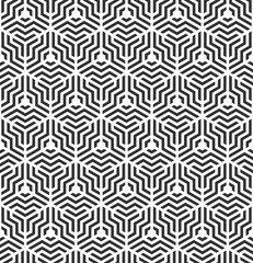 Wall Mural - Vector seamless texture. Modern geometric background . Grid with hexagonal tiles. 