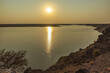 Hardap Dam at sunset; Hardap Region, Namibia