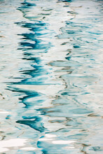 Abstract Patterns On A Watery Surface With Icy And Wavy Reflections; South Georgia Island, Antarctica