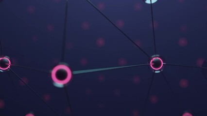 Wall Mural - molecular networks in virtual space. design. 3d molecules with nucleus in biological compounds. netw
