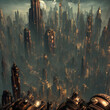 a grand city steampunk style atmospheric bioshock