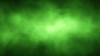 Wall Mural - volumetric hazy fog or green dramatic smoke wisps seamless looping animation background.