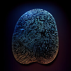 Aufkleber - Close up beautiful abstract multi colored fingerprint on background texture for design. 