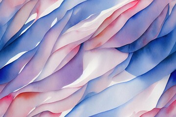 Wall Mural - Brush strokes create a smooth, abstract watercolor design. Generative AI