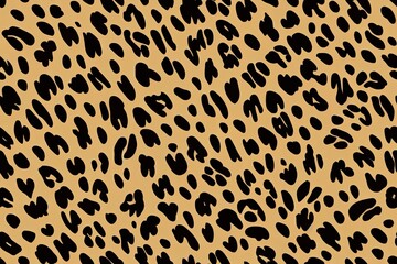 Leopard skin seamless abstract pattern. Fur from a jaguar, leopard, cheetah, or panther. Camouflage fabric, textile, pattern, cover, wrapping seamless backdrop. Generative AI