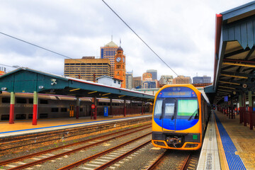 Canvas Print - Train Central tower wyong city