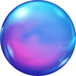 Big blue sphere with glares