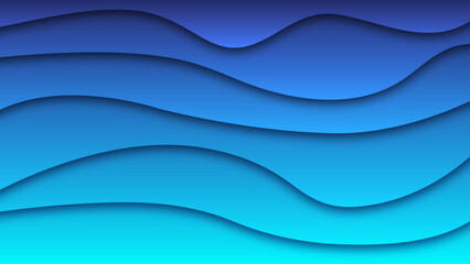 Wall Mural - abstract blue wave background