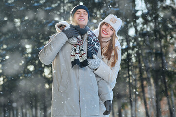 Poster - happy young couple