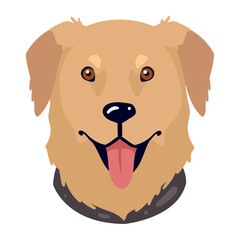 Sticker - golden retriever dog mascot