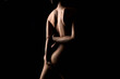 © eugenepartyzan - Naked silhouette of Woman. Beautiful body. girls Back