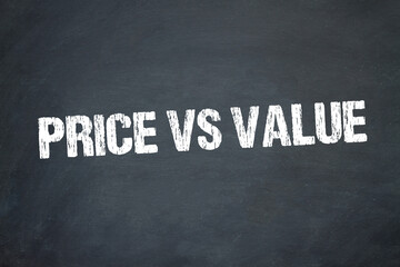 Wall Mural - Price vs Value	
