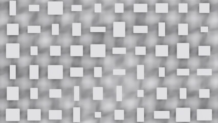 Wall Mural - many white blocks graphic graphics - cg concept - abstract 3d illustration