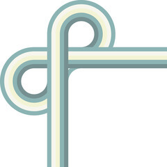 Aufkleber - Abstract retro line, digital lines and circles, design70s, vector.