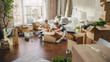 © Gorodenkoff - Happy Young Homeowners Moving In: Happy Couple Sitting on the Floor of the Newly Purchased Apartment Unpacking Cardboard Boxes. Mortgage Loan, Real Estate, Home Sweet Home for Young Family