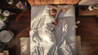© Gorodenkoff - Top View Home: Handsome Young Man Sleeps in His Bed in a Stylish Bedroom, Sun Shines on Him. Morning Concept. Peaceful Sleeping and Relaxation, Important for Wellness . Top Down Above Shot