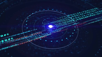 Binary code and technology background
