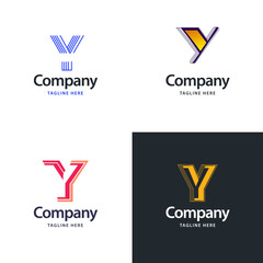 Wall Mural - Letter Y Big Logo Pack Design Creative Modern logos design for your business