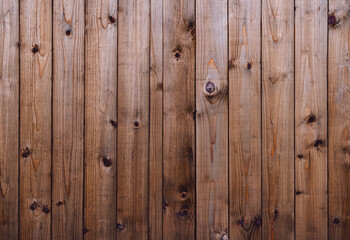 Wood texture, Rustic wooden timber background, Brown wood  vintage garden fence wall, Wide horizon Background plank for table, floor striped fiber surface.Cutting chopping board