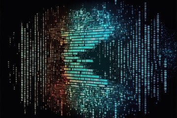 4K resolution or higher, Programming code abstract technology background of software deve. Generative AI Technology