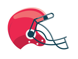 Poster - american football red helmet