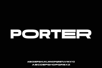Wall Mural - modern bold display font with extended alternate letters