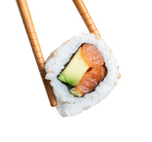 Sushi Roll In Chopsticks