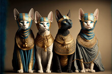 A Brigade Of Egyptian Cats