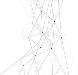 Abstract modern futuristic network illustration
