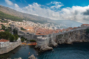 Wall Mural - The walled city of Dubrovnik in Croatia