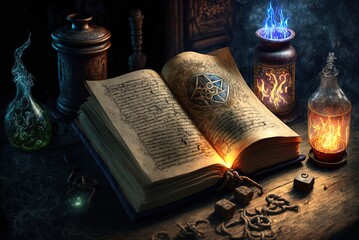 Magical spells from antiquated mystical texts. Generative AI