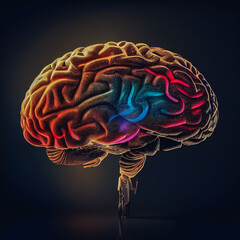 Aufkleber - Beautiful abstract human brain model