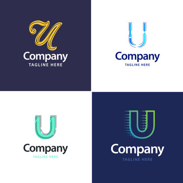 Letter U Big Logo Pack Design Creative Modern logos design for your business