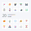 © Muhammad - 20 Canada Flat Color icon Pack like invitation snow food burger