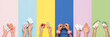 © Pixel-Shot - Female hands with different types of contraception on color background