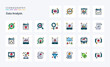© Muhammad - 25 Data Analysis Line Filled Style icon pack
